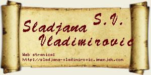 Slađana Vladimirović vizit kartica